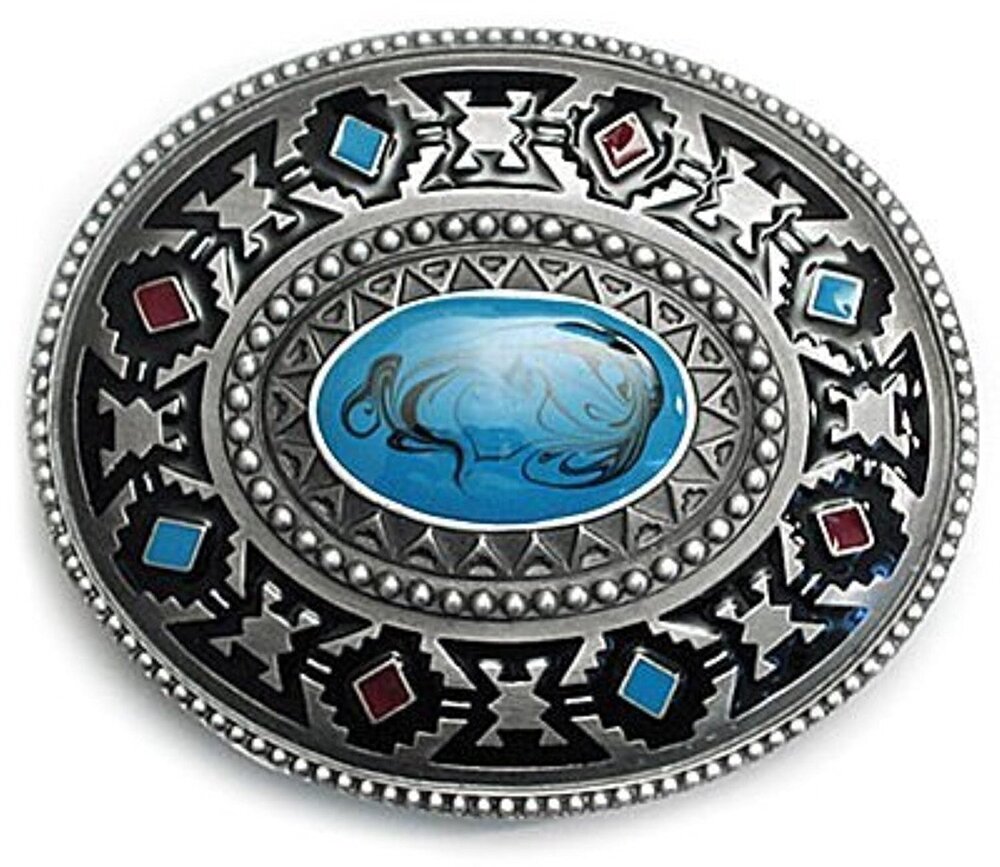 8184 Native American Indian Artistic Belt Buckle WT-102